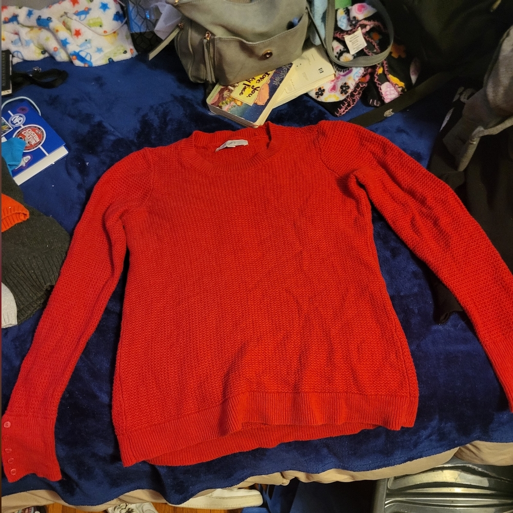 Red sweater